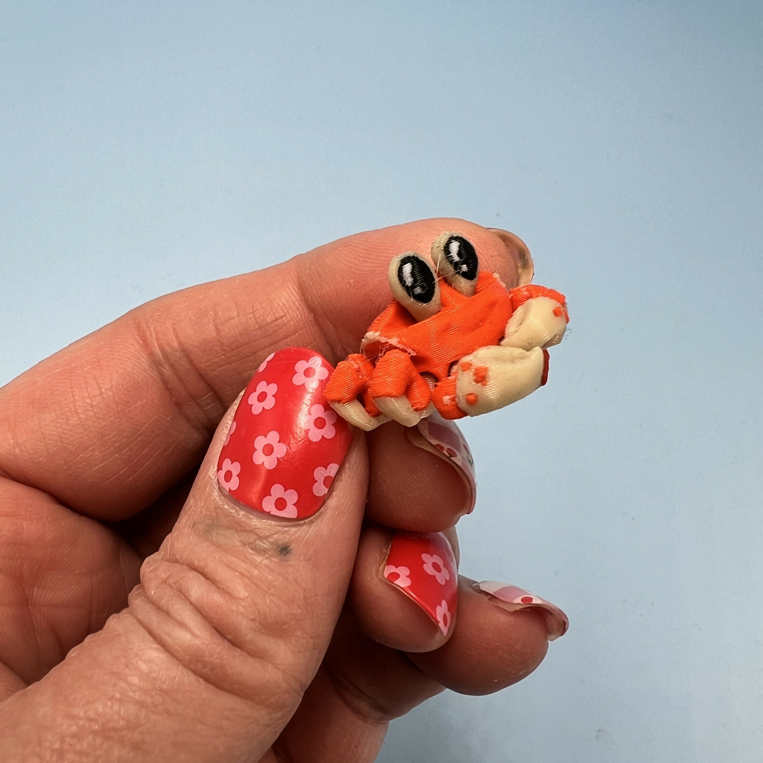 3D Printed Micro Miniatures: Articulated Sensory Fidget Animal friends Manatee, Skunk, Hedgehog, Spider, Capybara, Crab, Sloths 3-5cm