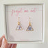 Forget Me Not Triangle Earrings Gold Plated