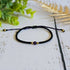 Amethyst Birthstone Bracelet; Single Crystal Macrame Adjustible February Gift Bracelet