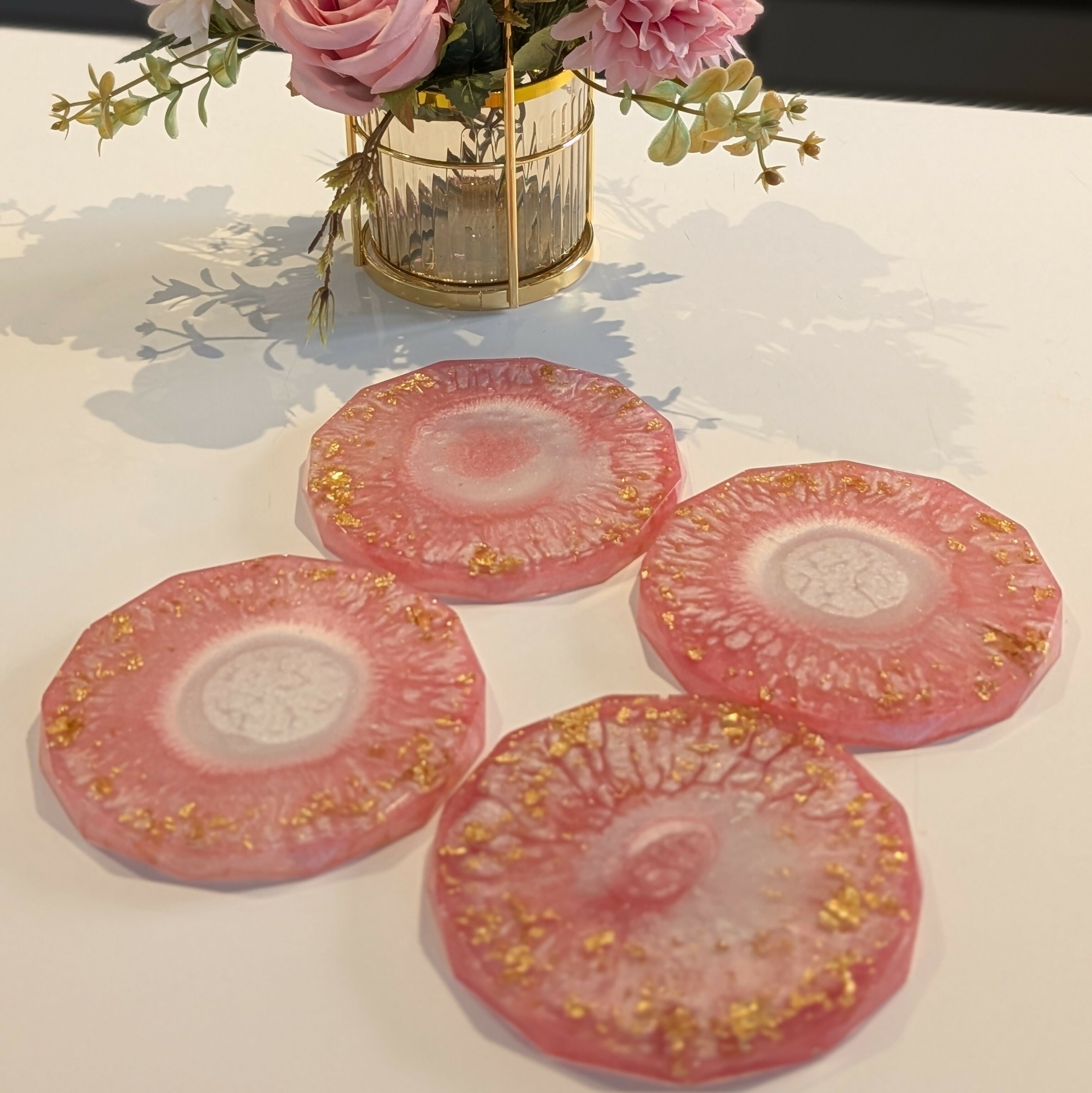 LARGE MULTI COLOUR HANDMADE COASTERS - SOLD SEPARATELY