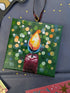 Mini Canvas Candle Christmas Decoration