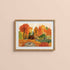 Autumn Cabin Art Print