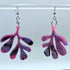 HANDMADE RESIN EARRINGS IN FUN, BOLD LEAF DESIGN.
