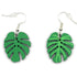 Monstera / Cheese Plant Dangle Earrings