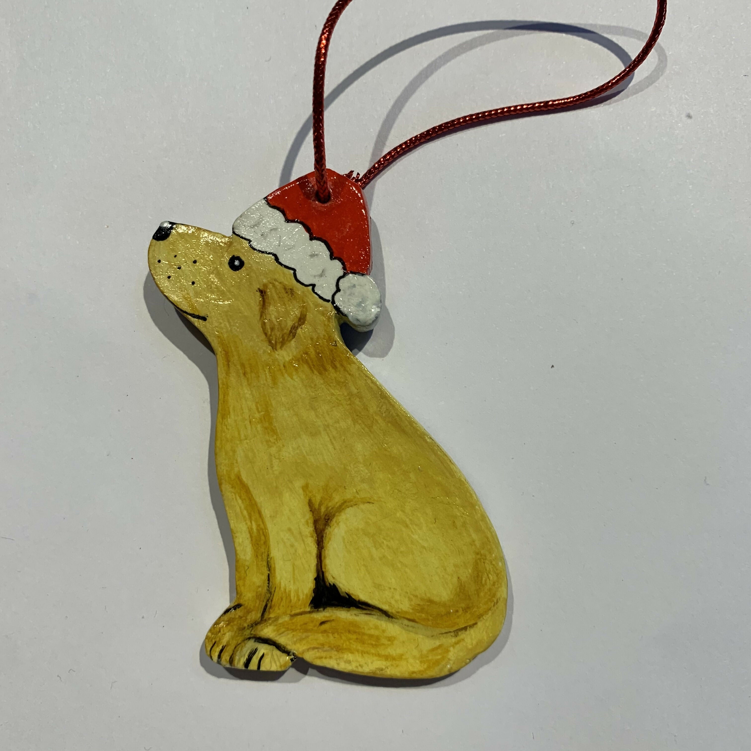 Dog Decoration with Santa Hat
