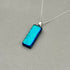 Emerald Green Dichroic Glass Necklace and Earrings Set - Sterling Silver, Handmade by Jade Tapson Glass
