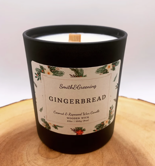 Hand Poured Gingerbread Coconut Wax Candle