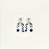 Blue China No. 4 - Handmade Polymer Clay Earrings