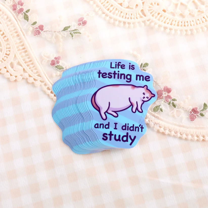 Life Is Testing Sticker