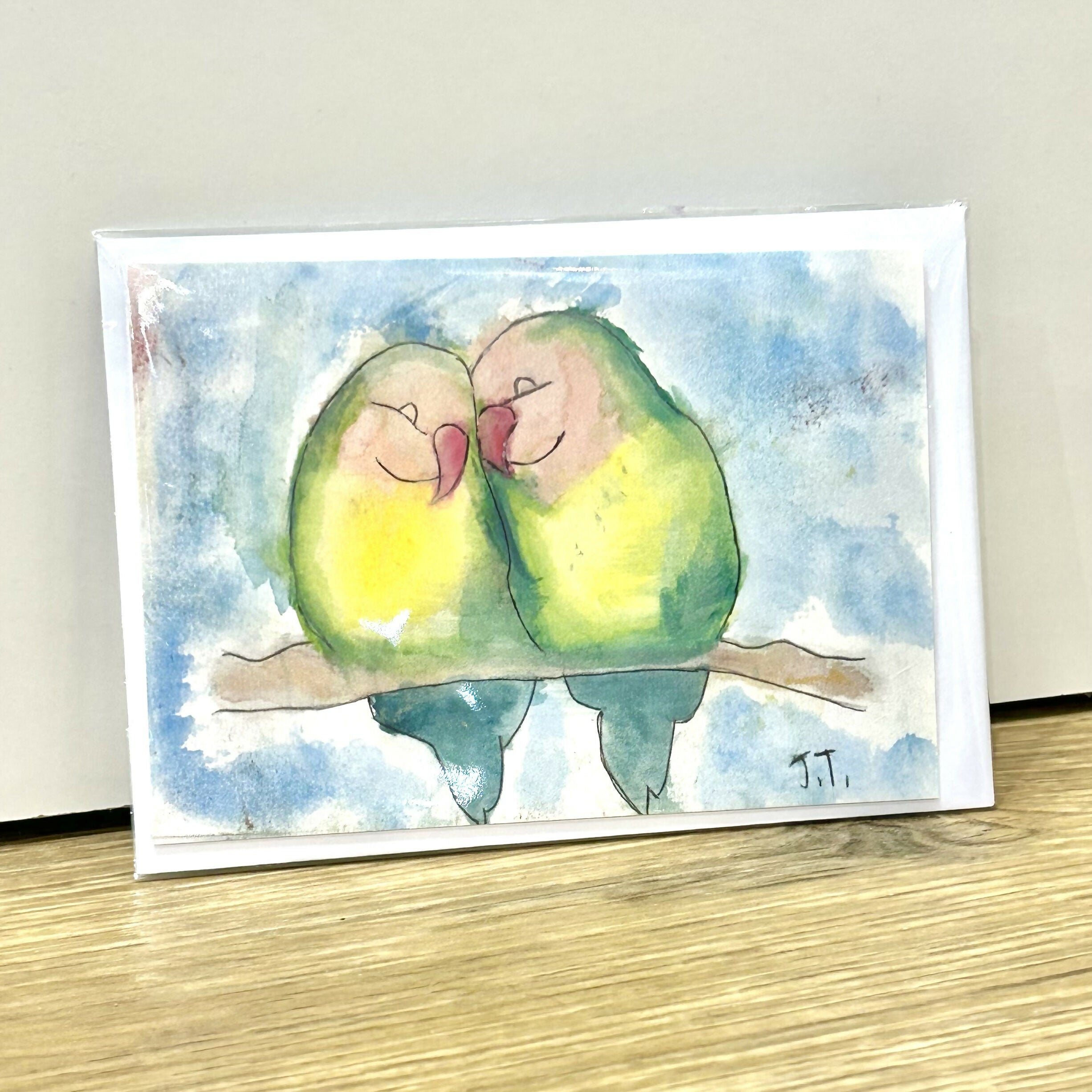 Lovebirds Greeting Card