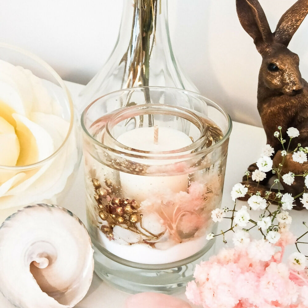 Pink Champagne Botanical Candle