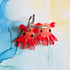 Handmade Dumbo Octopus Resin Charms On Chunky Hoops