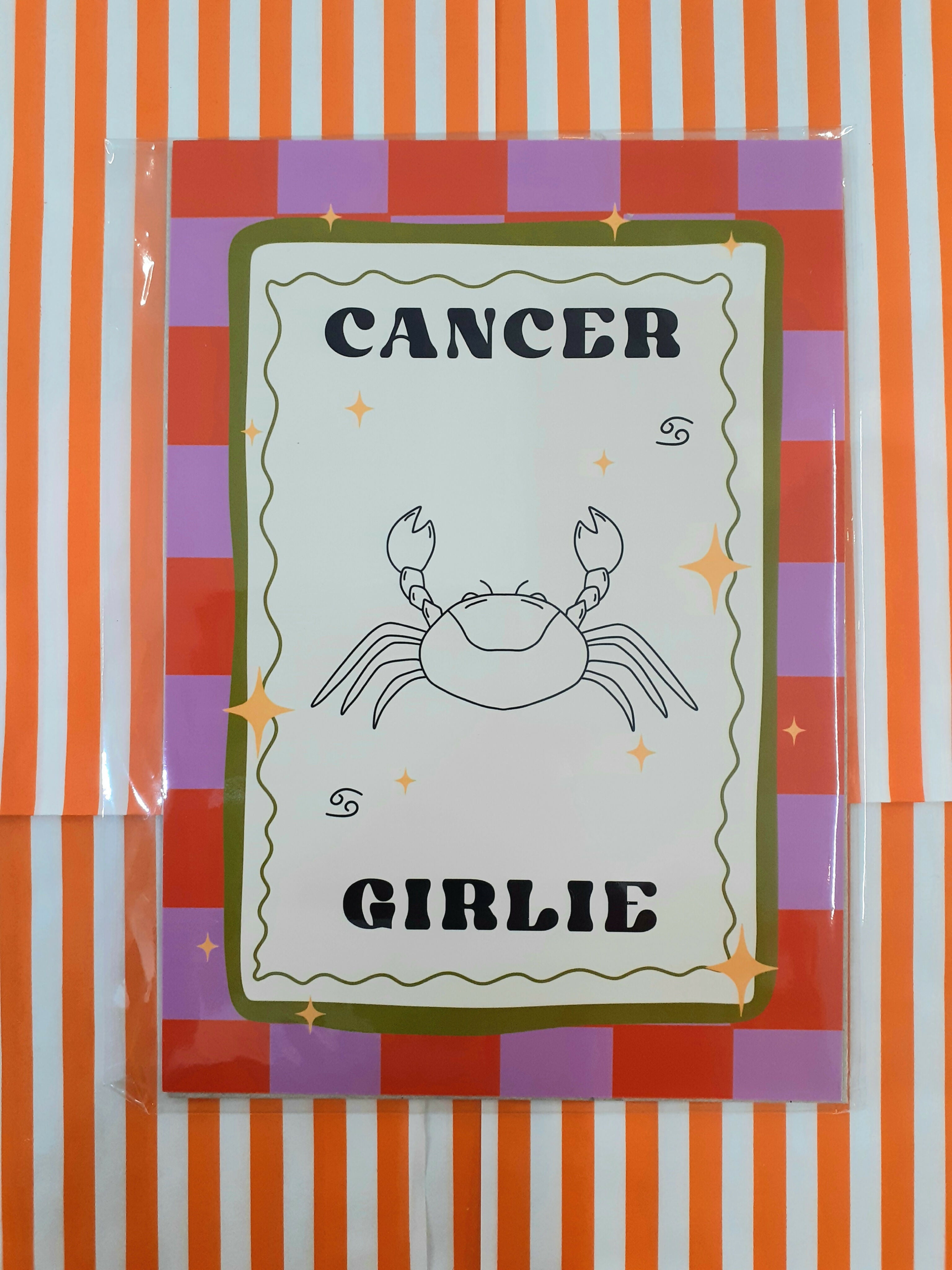 Cancer Girlie Print A5