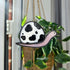 Cow Print Snail Stained Glass Plantstake