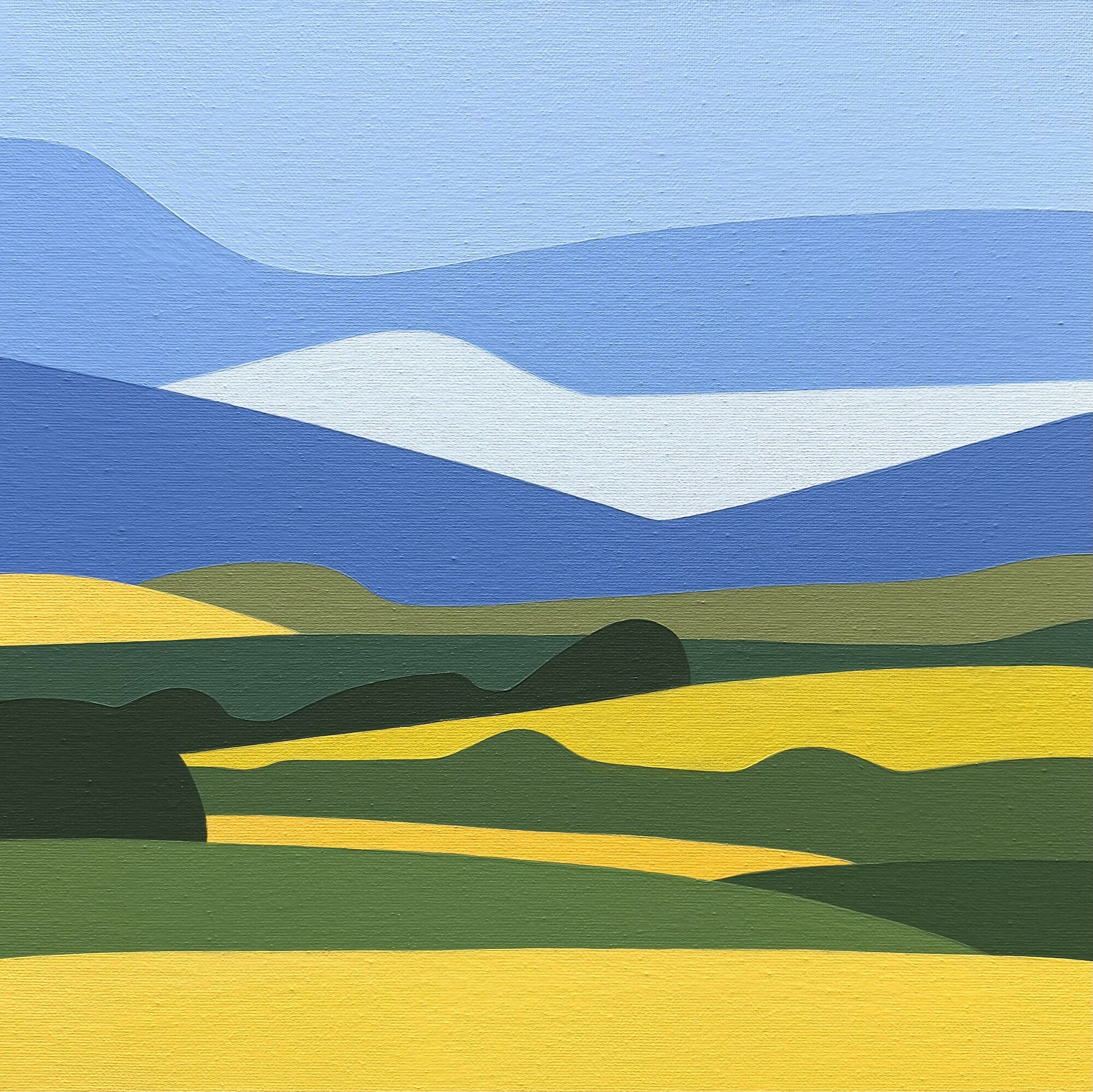 Fields of Spring - Original Painting 16x16"