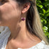 Handcrafted Floral Drop Earrings with Vintage Petal Detail in Blush Pink