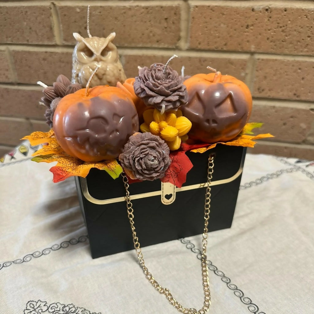 Handmade Scented Wax Flower Bouquet — Handbag Gift Box
