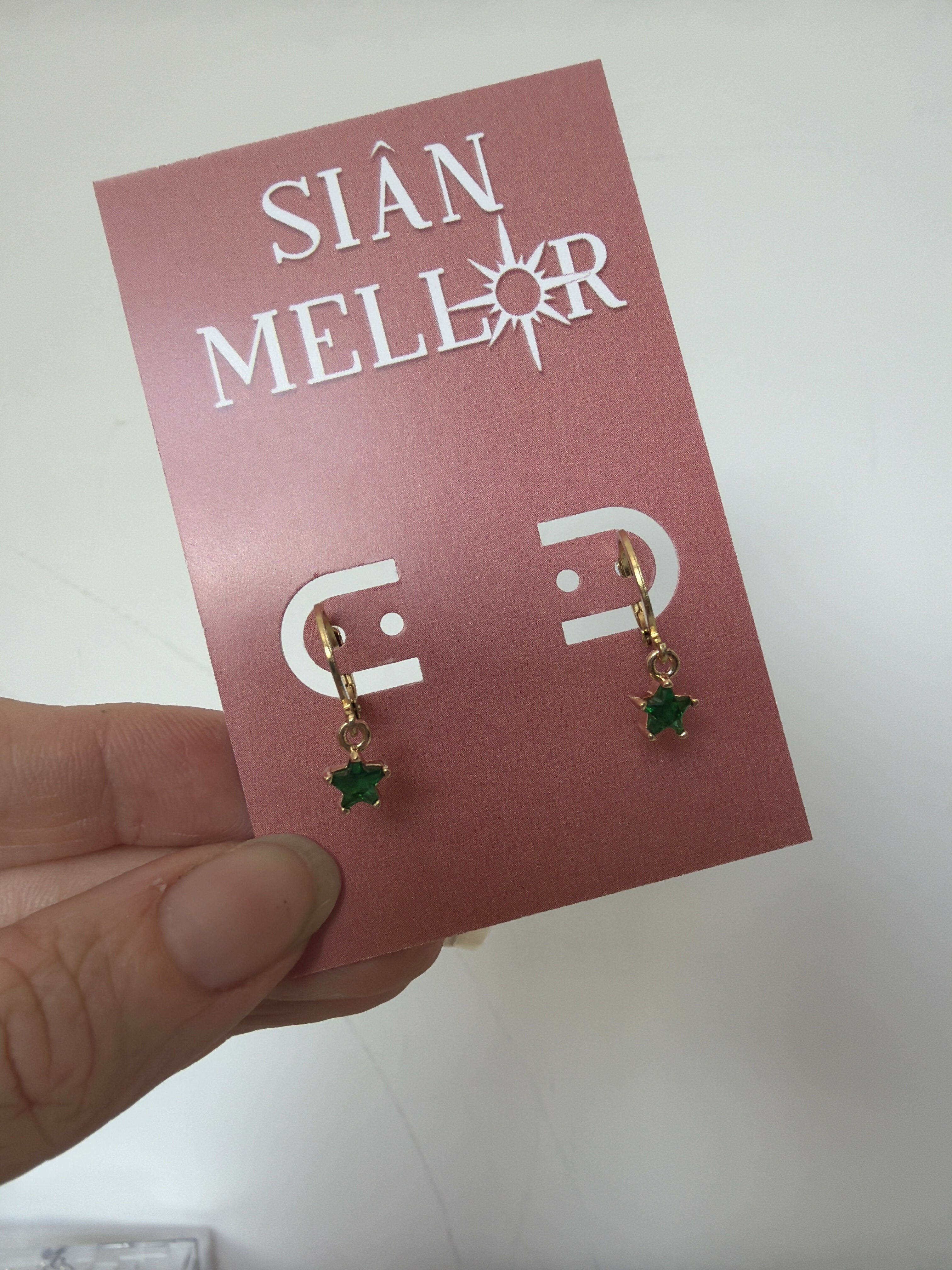 Dainty Star Huggie Hoops