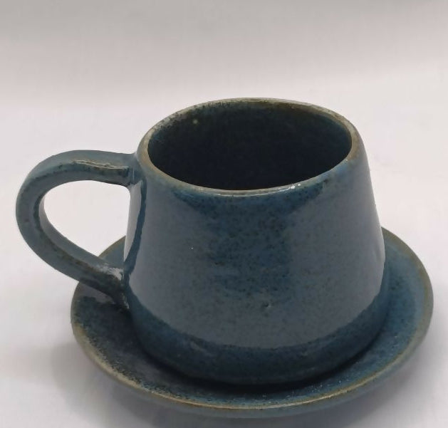 Indigo Espresso Cup And Saucer