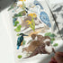 A6 transparent waterproof iridescent wildlife sticker sheet