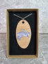 Unique Handcrafted Oval Pendant With An Engraved Leaping Hare
