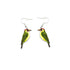 Green Woodpecker Dangle Earrings