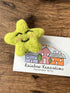 Felted Smiley Star Magnet