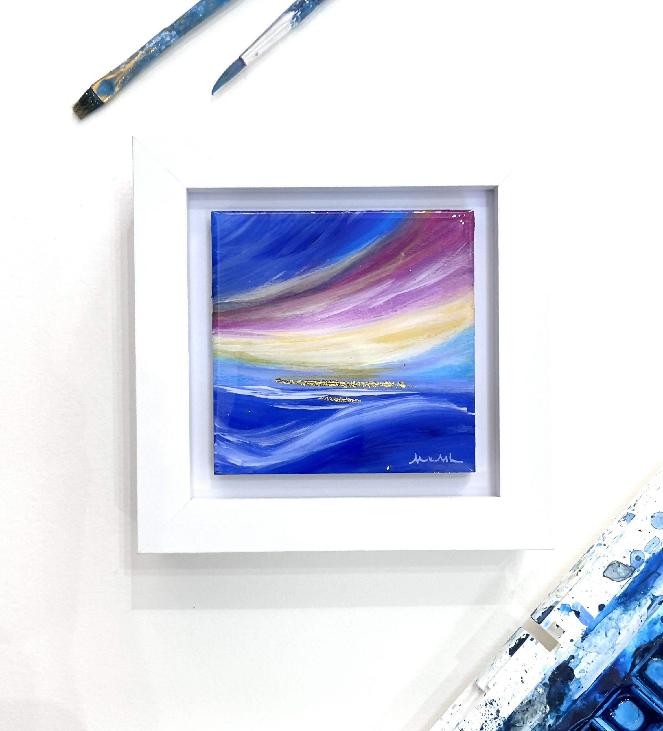 Mini Sunrise Glazed- Framed Original Art
