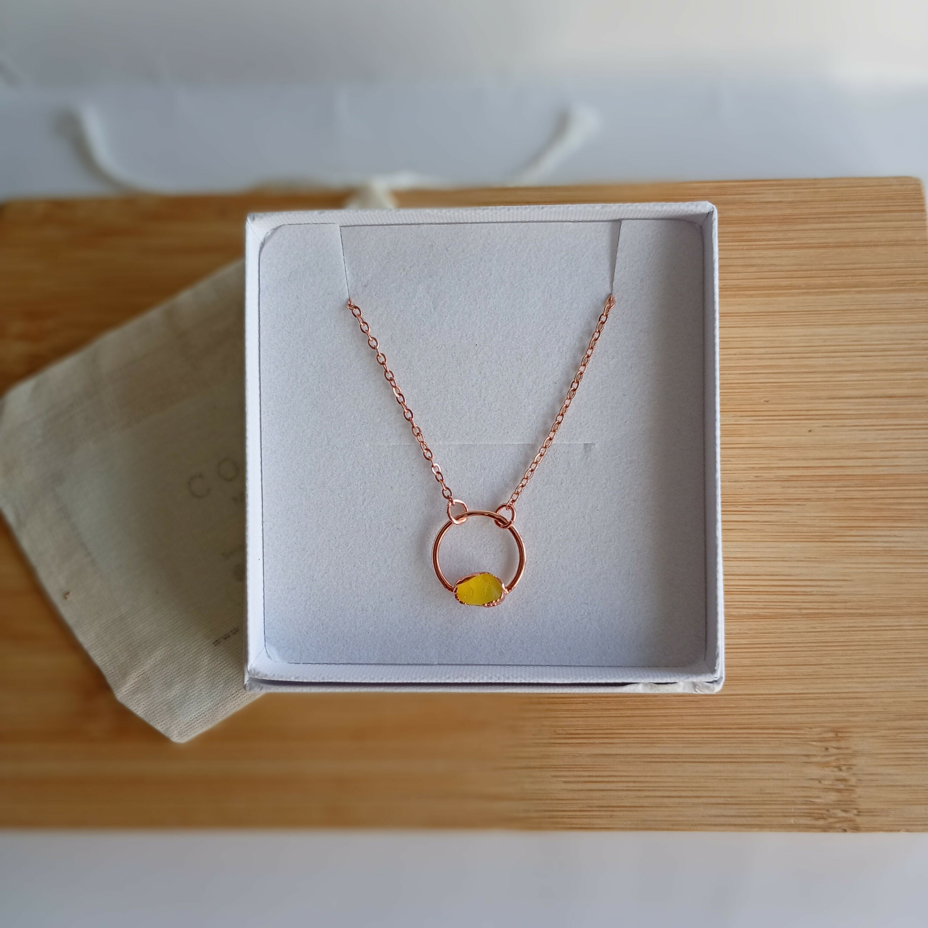 Seaglass Moon Necklace