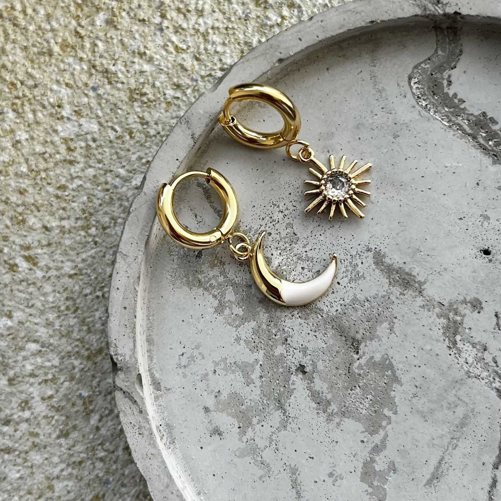 Mismatch Celestial Hoops