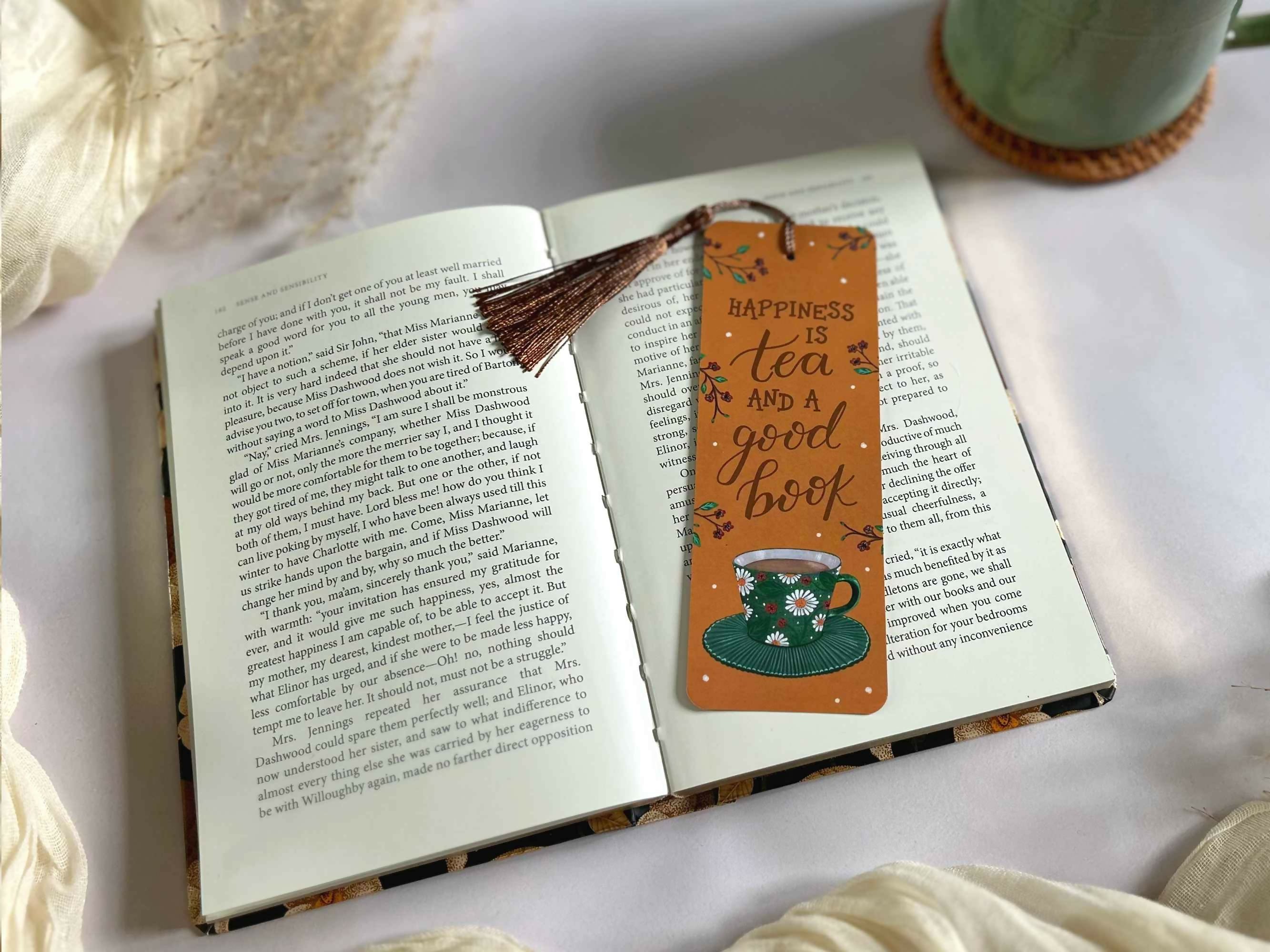 Tea Lover Bookmark Yellow