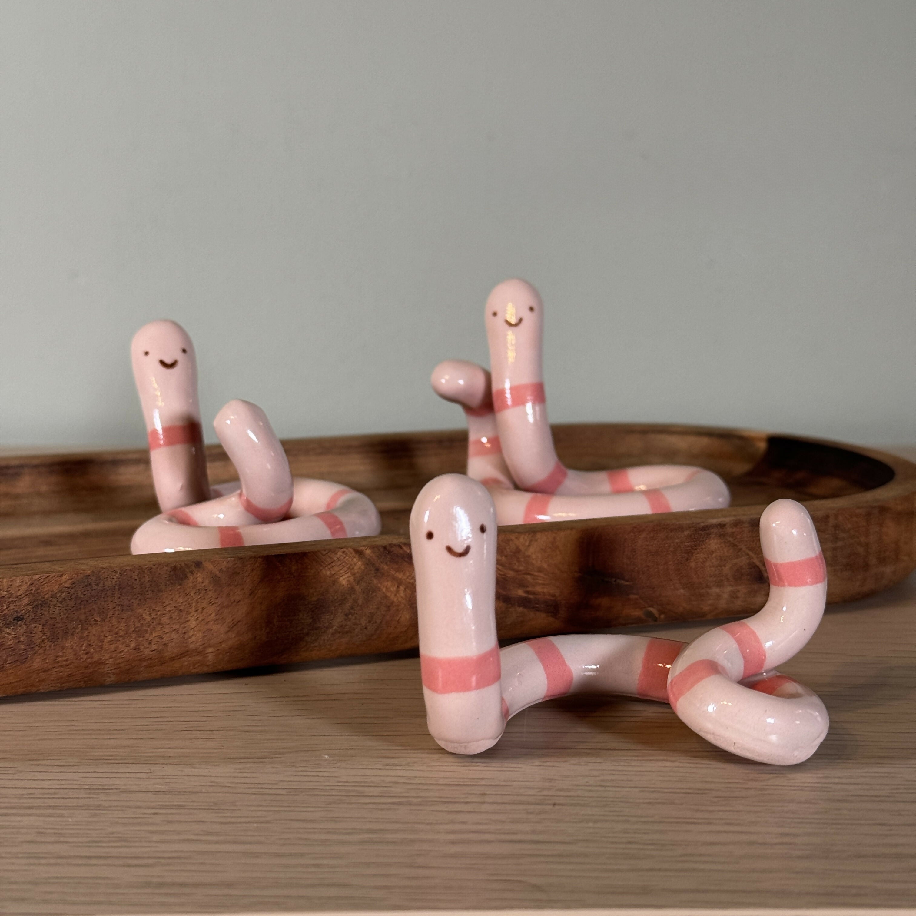 Handmade Ceramic Worm