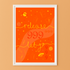 999 Angel Number Print Unframed A4 Orange Yellow