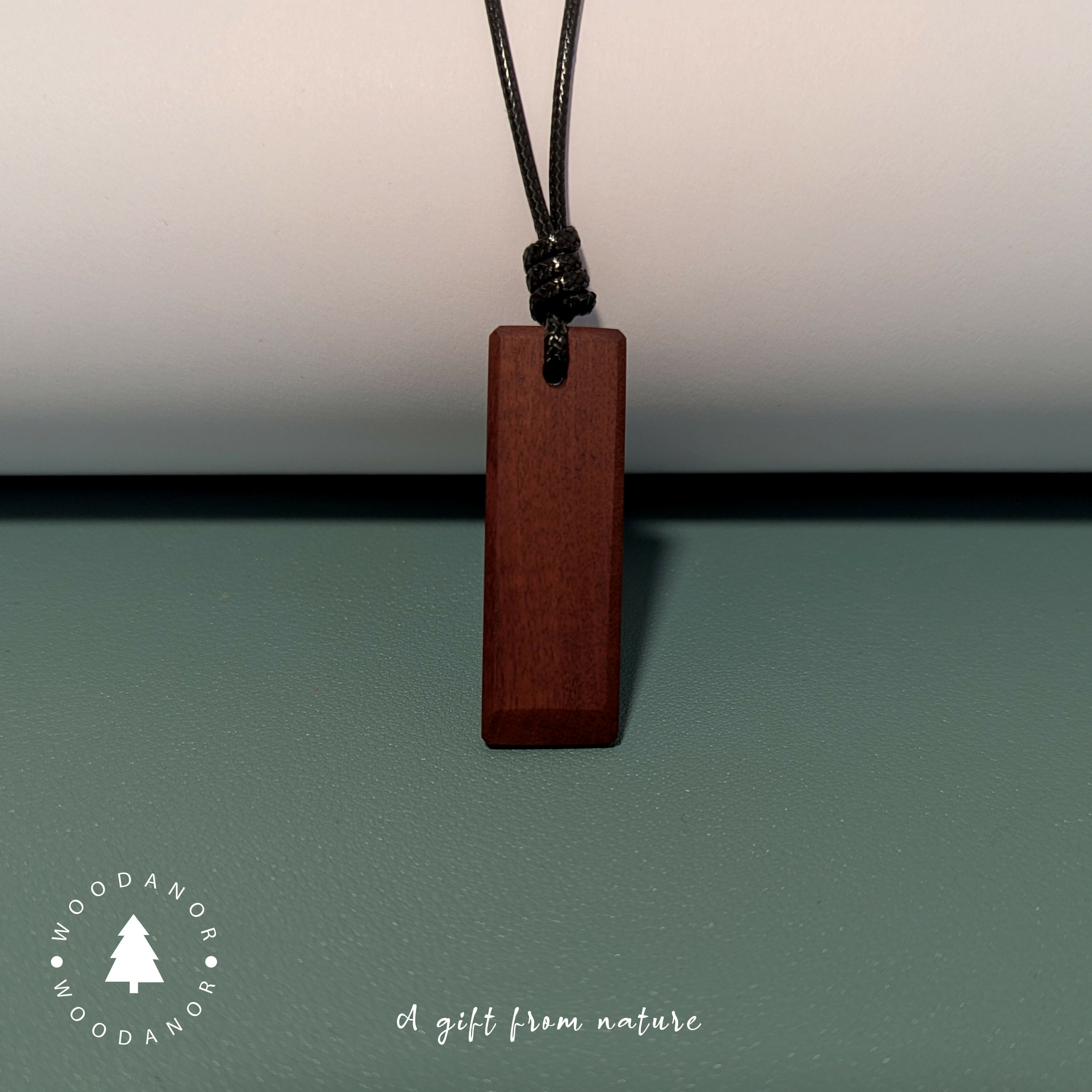 Minimalist Solid Wood Rectangle Pendant