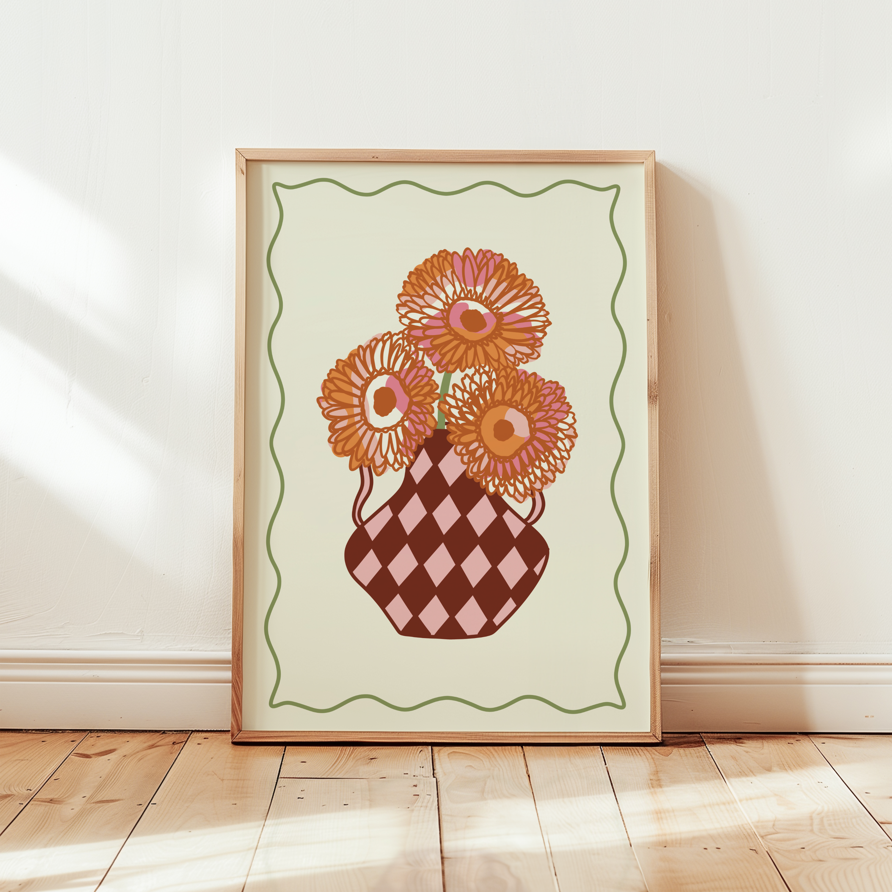 Gerbera Flower Vase Print