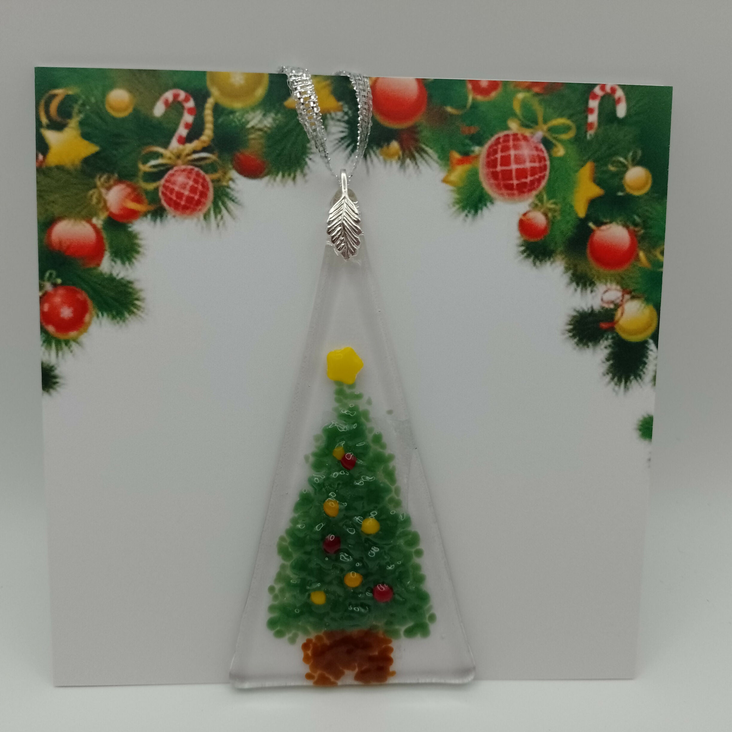 Fused Glass Christmas Card