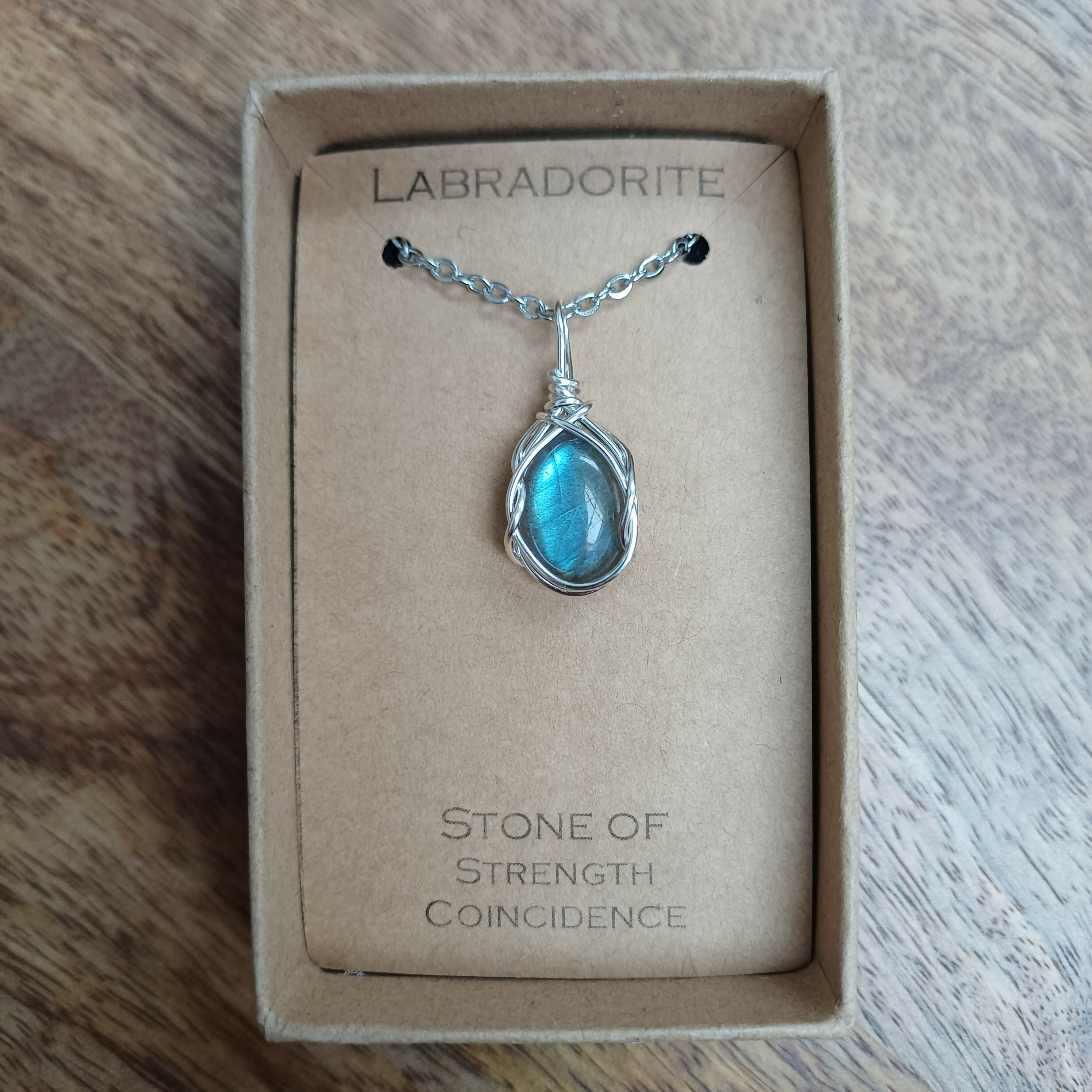 Labradorite Wire Wrapped Pendant