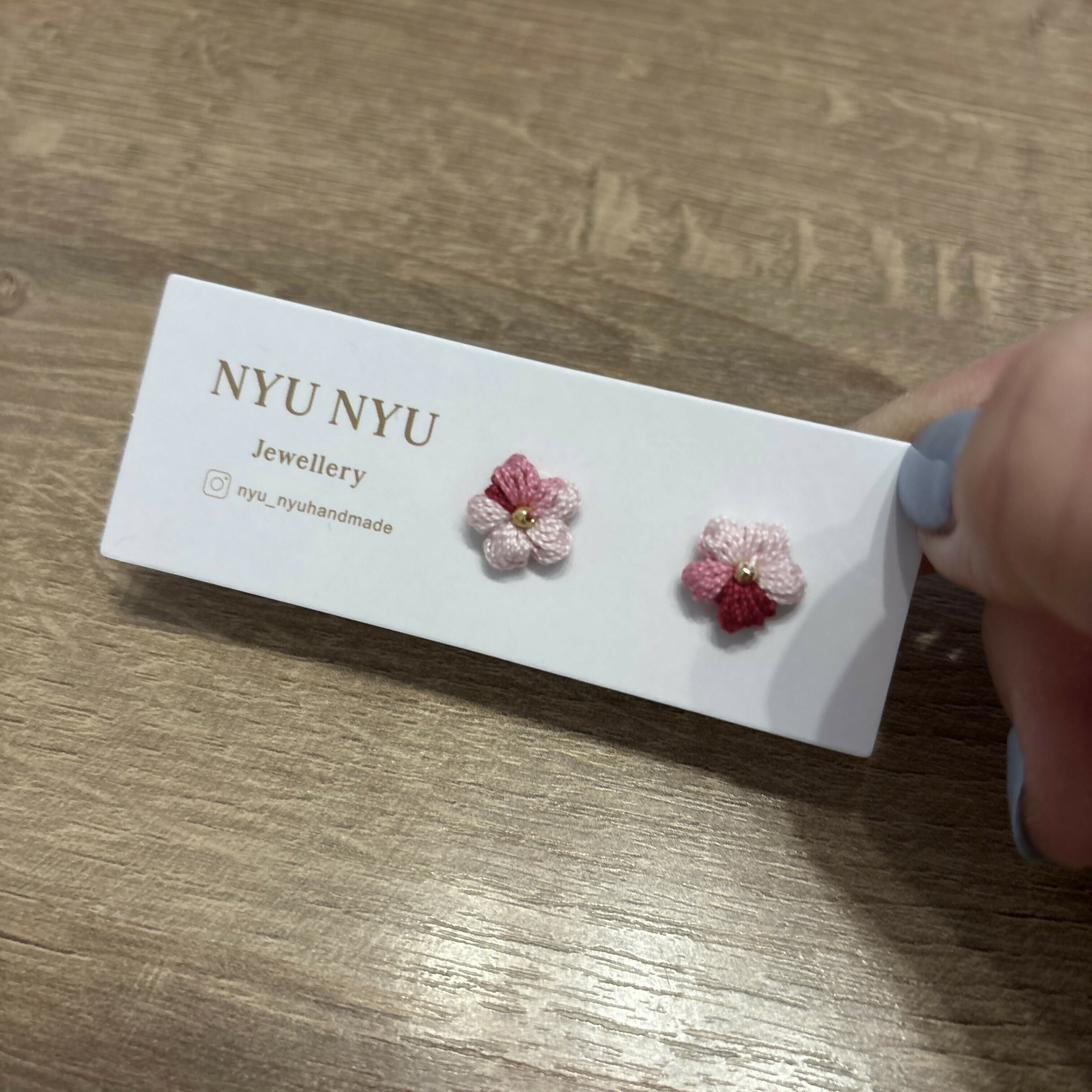 Micro Crochet Flower Earrings Studs