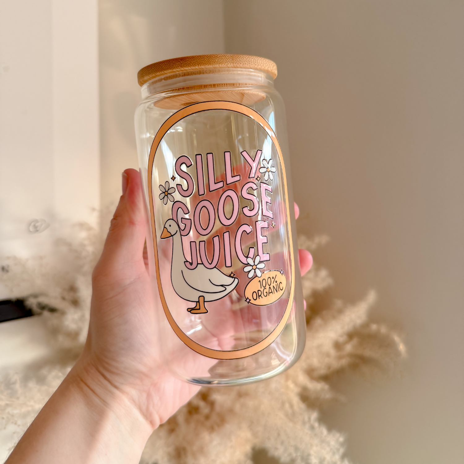 Silly Goose Juice 16oz Glass Can