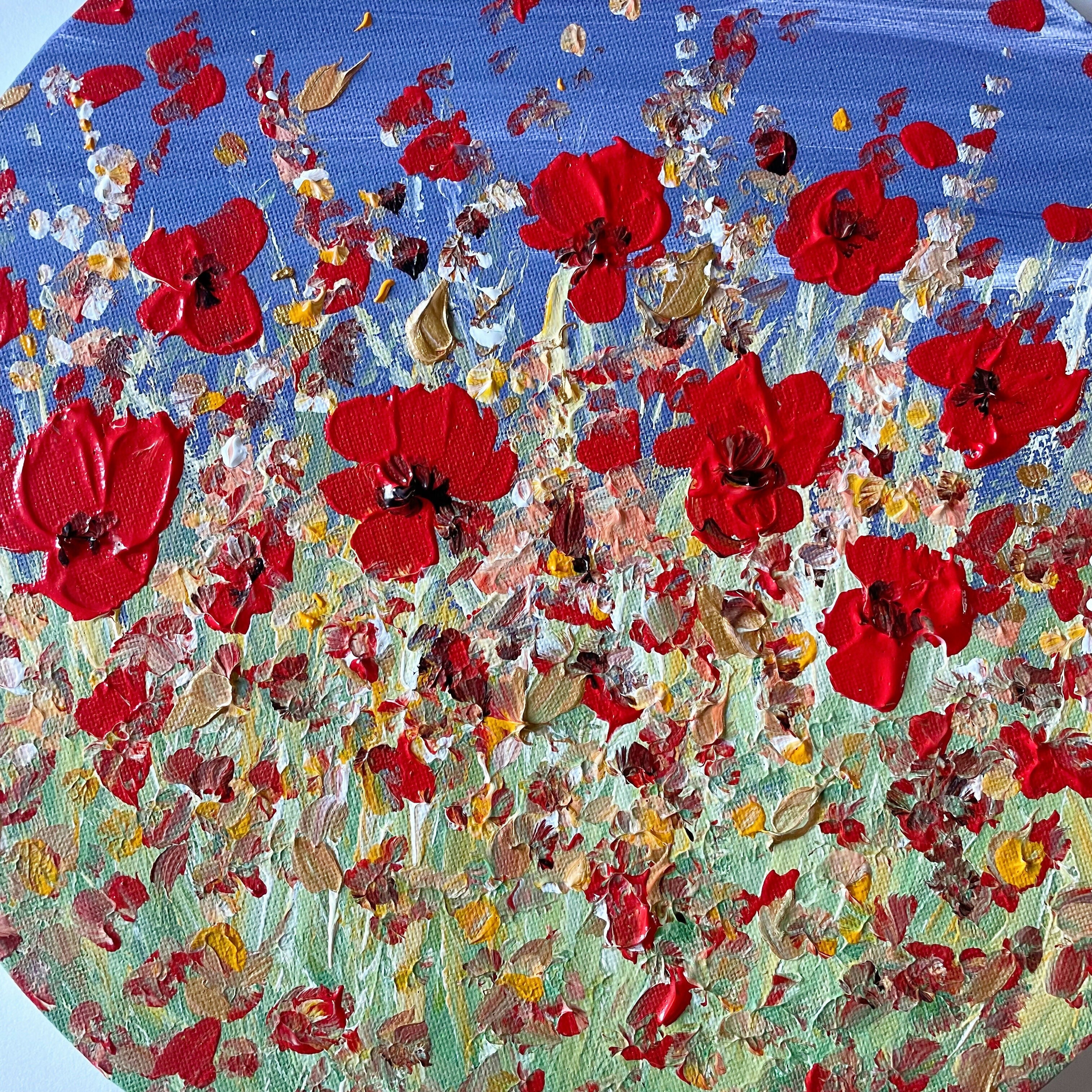 Poppy Day -Original Acrylic Artwork Painting