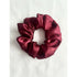 Burgundy Red Satin Christmas Hair Scrunchie