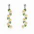 Handmade Beaded Dangle Earrings - Mediterranean Flowers, Colourful Festival Accessory