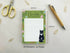 Tuxedo Cat A6 Floral Notepad