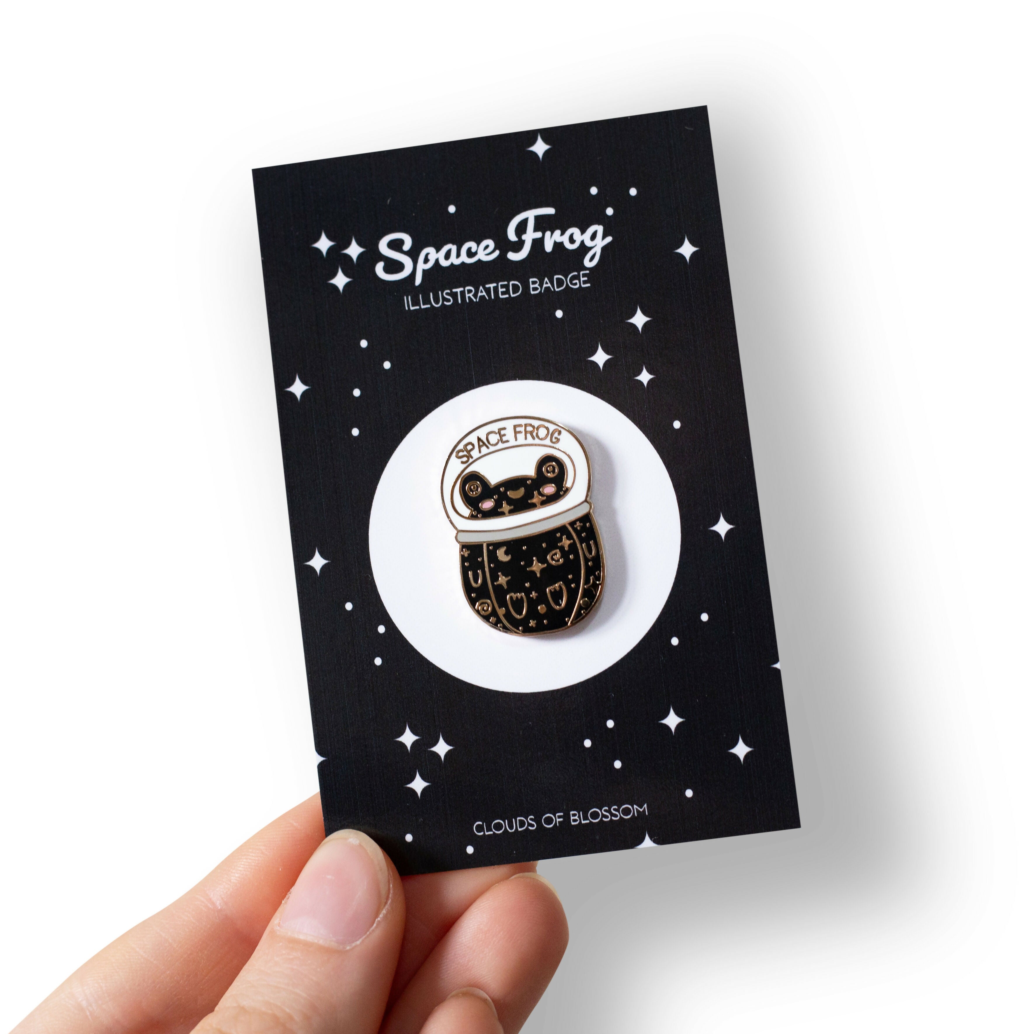 Space Frog Enamel Pin Badge