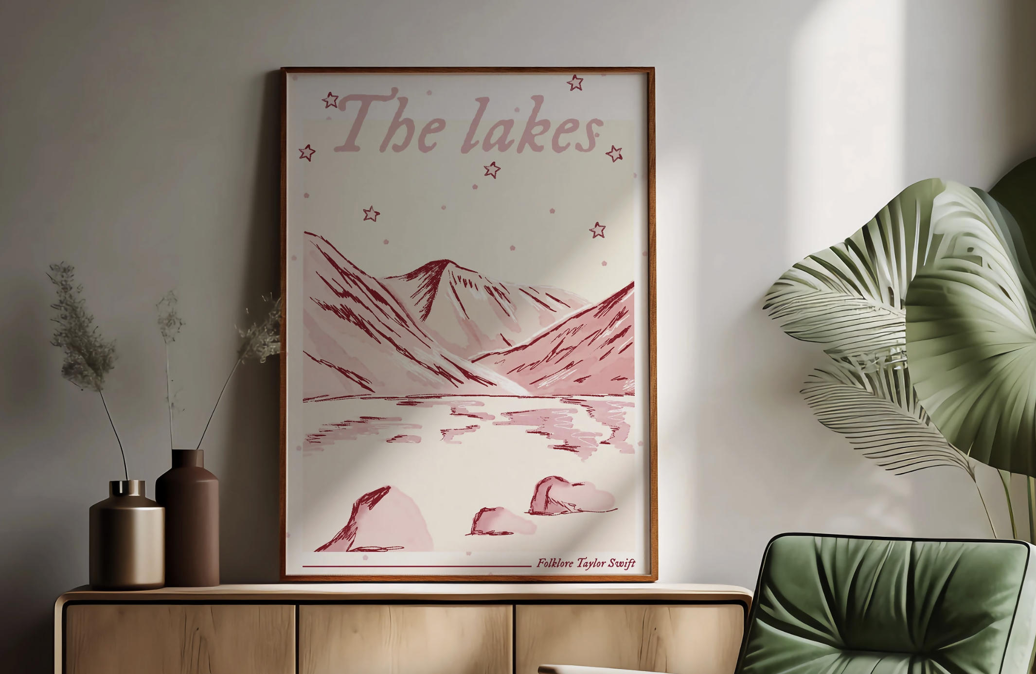 The Lakes Inspired Lyric Print