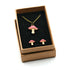 Toadstools Necklace and Stud Earrings Set