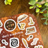 Dark Academia Brown Sticker Sheet