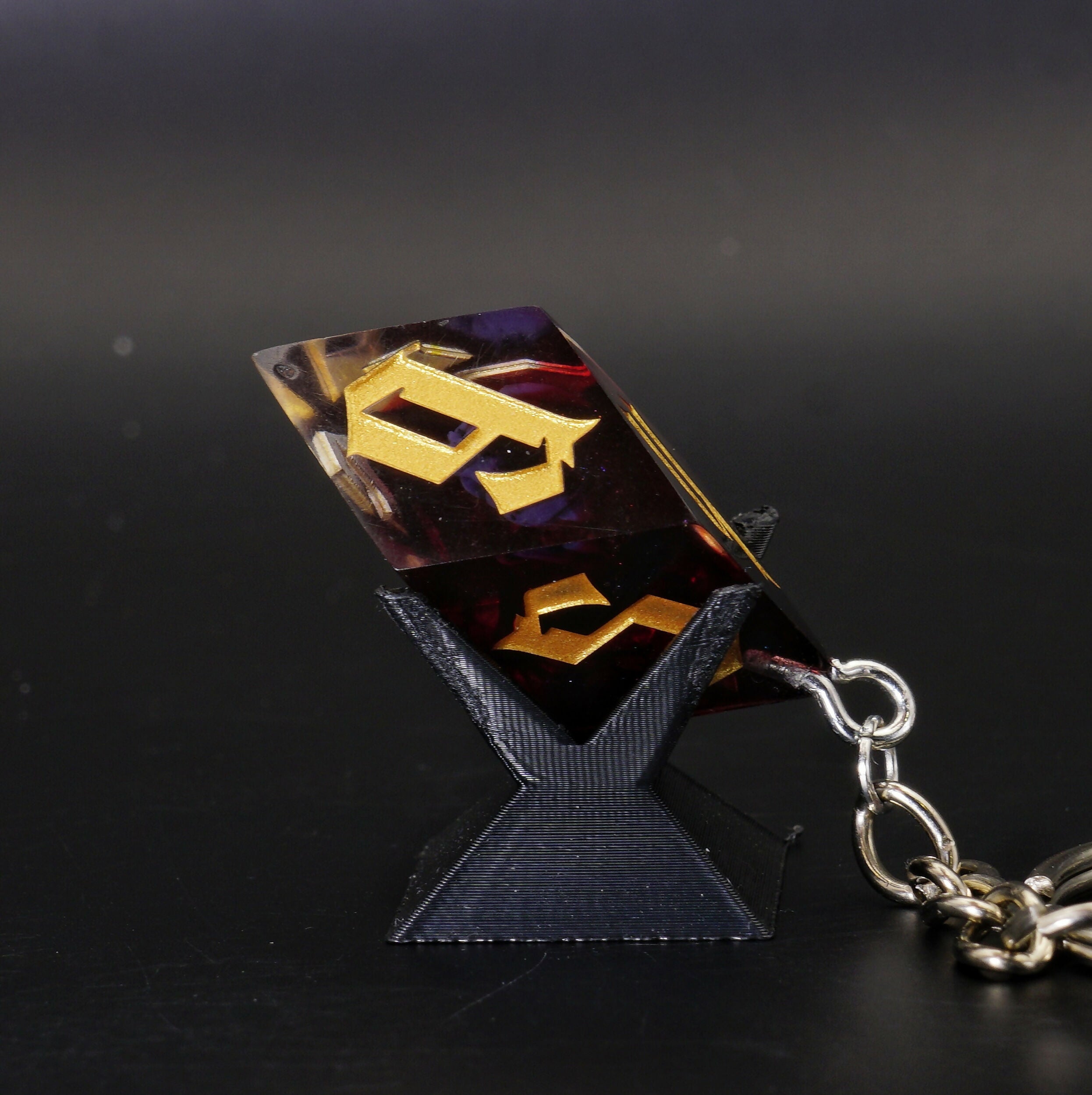 Clear Dice Keychains