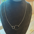 Sterling Silver Orbit Duo Necklace - adjustable 16 to 18 inches