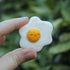Handmade Polymer Clay Sleepy Egg Magnet